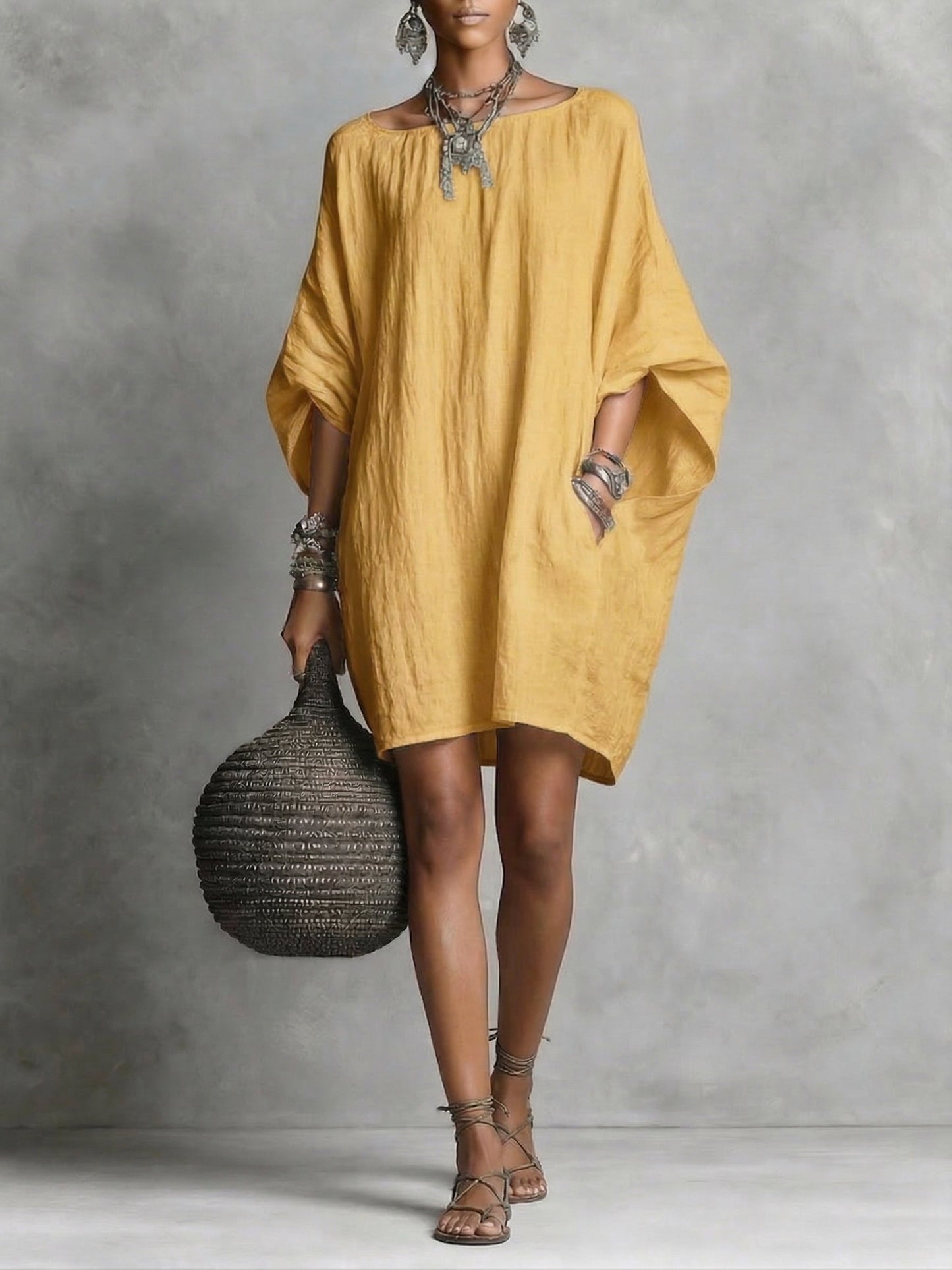 🎁New Arrivals🔥Casual cotton and linen dress
